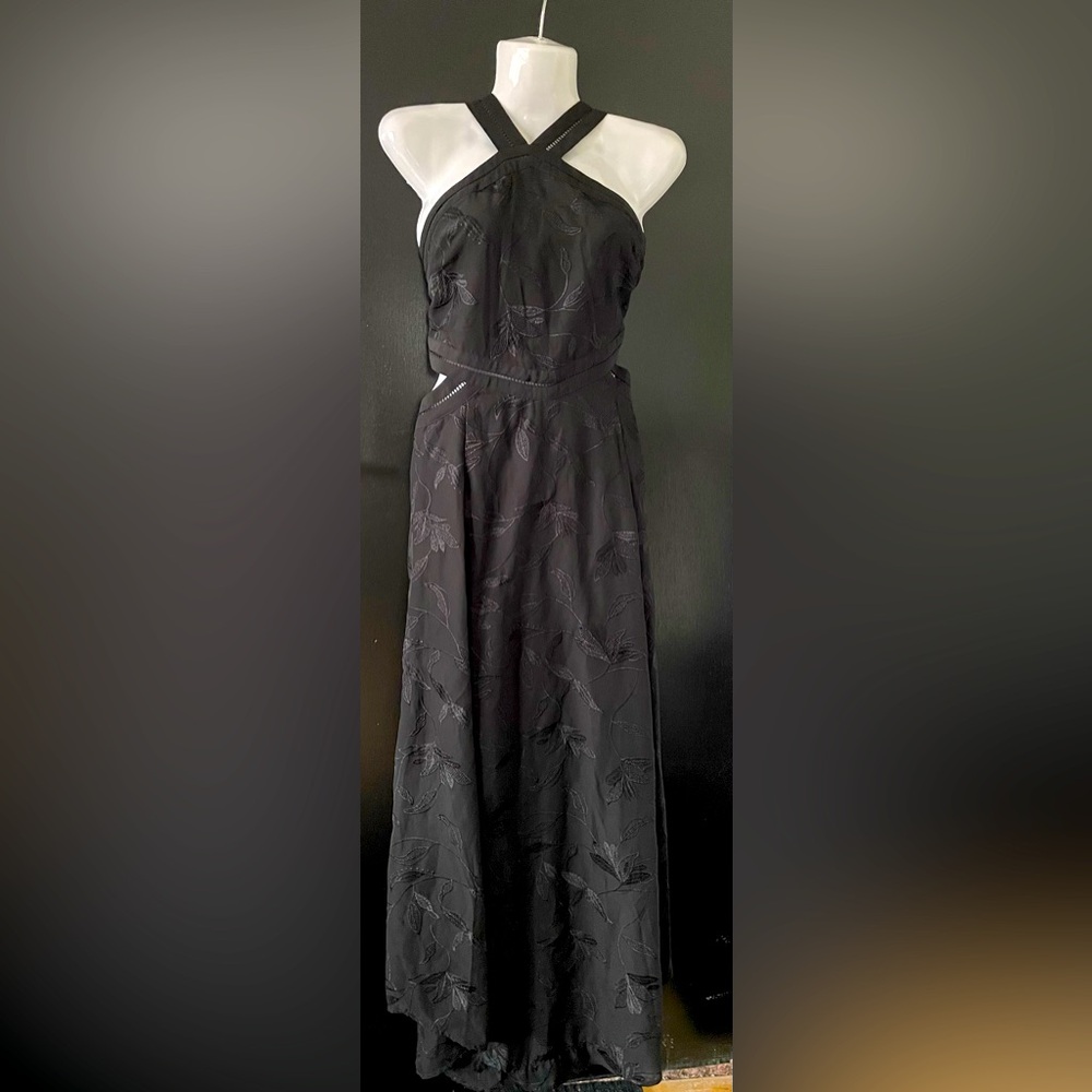 Guess Embroidered Cut Out Dress